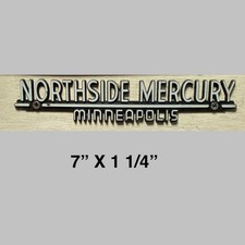 Emblema de concessionária de carros Minneapolis emblema Northside Mercury logotipo tronco Stemac, usado comprar usado  Enviando para Brazil