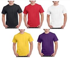 Camiseta masculina de algodão pesado liso | Camiseta pesada tamanho P-2XL a granel 10 20 30 50 100 comprar usado  Enviando para Brazil