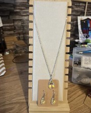 Crystal teardrop jewellery for sale  LOUGHBOROUGH