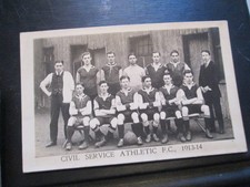 Football postcard civil for sale  MABLETHORPE