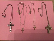 Silver coloured cross for sale  CAMBRIDGE