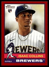 Usado, 2025 Topps Heritage Red Border Isaac Collins Rookie Brewers #78 C05 comprar usado  Enviando para Brazil