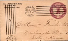 GOLDPATH: CAPA DOS EUA 1893, BOSTON, MASSA, CANCELAMENTO DE MÁQUINA CV753_P25 comprar usado  Enviando para Brazil