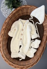 Handgestrickte baby set gebraucht kaufen  Deichhorst