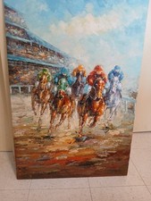 Horse racing painting for sale  Bremerton