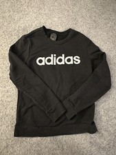 Moletom pulôver infantil Adidas preto pequeno gola redonda manga longa comprar usado  Enviando para Brazil