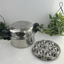 Usado, Panela de estoque de forno holandesa com tampa de cúpula caçador de ovos vitalício T-304 aço inoxidável 7Qt comprar usado  Enviando para Brazil