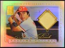 2002 Topps Tributre Pastime Patches PP-JB JOHNNY BENCH Jogo Usado Jersey Patch comprar usado  Enviando para Brazil