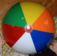 Usado, BOLA DE PRAIA INFLÁVEL RARA Vintage IB36 Six TRADICIONAL Cor 36" Vinil Brilhante comprar usado  Enviando para Brazil