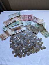 Surtido de monedas y billetes extranjeros antiguos. Lote de trabajo segunda mano  Embacar hacia Mexico