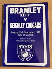 Rugby league programme for sale  BURTON-ON-TRENT