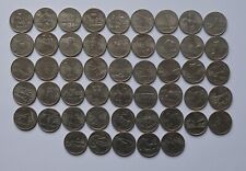Conjunto completo de 50 moedas de um quarto de dólar dos EUA América Denver (D) Estado perfeito comprar usado  Enviando para Brazil