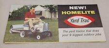 Brochura Homelite Yard Trac 1961 61 cores cortador de grama trator passeio comprar usado  Enviando para Brazil