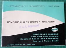 Hartzell propeller brochure for sale  TUNBRIDGE WELLS
