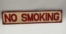 Vintage smoking sign for sale  HEREFORD