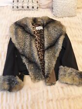 Fur trimmed jacket for sale  MANCHESTER