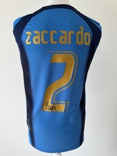 Camisa CRISTIAN ZACCARDO assinada - Camisa vencedora da Copa do Mundo Itália 2006 -PROVA/COA- comprar usado  Enviando para Brazil