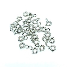 Fecho de anel de mola de ouro branco 18k (5,16 mm) por FILVA (Itália), usado comprar usado  Enviando para Brazil