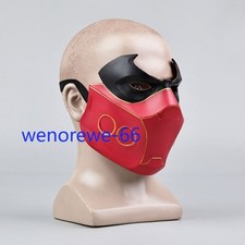 Nova Máscara Capuz Vermelho Meia Face PVC Macio Robin Batman Máscara Halloween Cosplay Adereços comprar usado  Enviando para Brazil