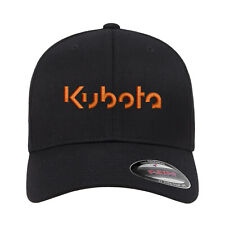 Boné de beisebol bordado preto KUBOTA Tractor FLEXFIT aba curva plana comprar usado  Enviando para Brazil