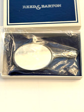 Mini espelho de vaidade infantil vintage pequeno Reed & Barton prata prato bolso comprar usado  Enviando para Brazil