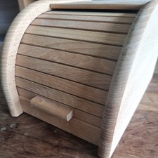 Wooden bread bin for sale  WELWYN