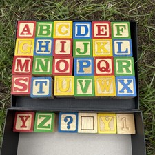 Vintage wooden blocks for sale  BURY ST. EDMUNDS