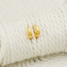 Brinco de argola de ouro amarelo 18K, brincos de ouro 18kt/18k femininos ou unissex, HH3740 comprar usado  Enviando para Brazil