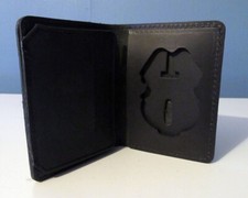 Carteira de Couro Porta-Cartão de Identidade Duplo Army MP CustomRecessed Case comprar usado  Enviando para Brazil