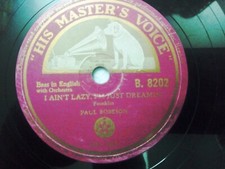 Usado, PAUL ROBESON Bass English HMV RARE 78 RPM RECORD INDIA EX comprar usado Usado, PAUL ROBESON Bass English HMV RARE 78 RPM RECORD INDIA EX comprar usado  Enviando para Brazil