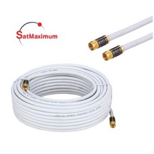RG6 QUAD Shield cabo coaxial antena de TV branca satélite 3 pés-100 pés lote pacote múltiplo comprar usado  Enviando para Brazil