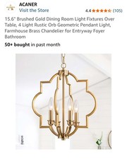 Luminárias de sala de jantar de ouro escovado 15,6 pol. sobre mesa, 4 luzes orbe rústico geo comprar usado Luminárias de sala de jantar de ouro escovado 15,6 pol. sobre mesa, 4 luzes orbe rústico geo comprar usado  Enviando para Brazil