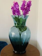 Blue glass vase for sale  Metter