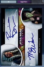 MASTERWORK SR RECOMPENSA ASSINATURAS DUPLAS AHSOKA/HERA Topps Star Wars Card Trader comprar usado  Enviando para Brazil