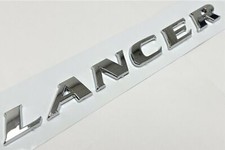 EMBLEMA LANCER CROMADO SUBSTITUIÇÃO PARA PLACA DE IDENTIFICAÇÃO DO PORTA-MALAS TRASEIRO MITSUBISHI DECALQUE CRACHÁ comprar usado  Enviando para Brazil