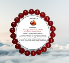 Carnelian 8mm natural for sale  PETERBOROUGH