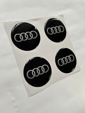4x Audi Silikon Felgenemblem Aufkleber Nabenkappen Mitte Radkappe Logo Decal comprar usado  Enviando para Brazil