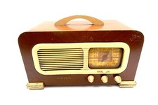 Rádio tubo antigo PHILCO 41-221 AM/SW madeira por volta de 1941 ~ Funciona, mas LEIA notas comprar usado  Enviando para Brazil