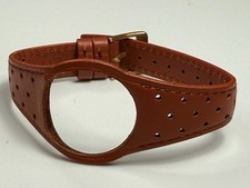 Pulseira de relógio Omega dinâmica de couro marrom bronzeado comprar usado  Enviando para Brazil