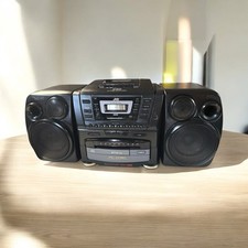Vintage JVC PC-XC60 10 Discos CD Changer Rádio Cassete Estéreo Boombox Trabalho Testado comprar usado  Enviando para Brazil