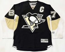 Camiseta de hóquei Reebok Premier Pittsburgh Penguins CROSBY #87 NHL P preta costurada comprar usado  Enviando para Brazil