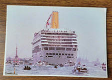 1995 P & O Cruise Line. The Oriana, Maiden Voyage, Leaving Southampton. Cartão postal comprar usado  Enviando para Brazil