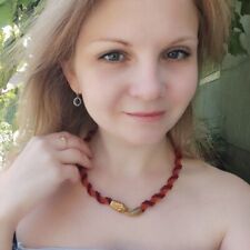 Collana serpente arancione usato  Italia