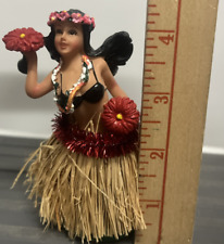 Deska rozdzielcza Hula Dancer Ceramika ~4,5" Kobieta Hawaii Figurka Lei Move -czytaj = klejona- na sprzedaż  Wysyłka do Poland