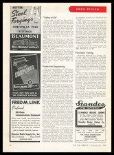 1946 Fred M. Link Houston Texas Oil Field equipamento de rádio FM anúncio impresso vintage comprar usado  Enviando para Brazil