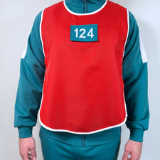 Colete numerado Squid Game temporada 3 vermelho e azul unissex somente colete cosplay, usado comprar usado  Enviando para Brazil