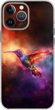 Capa silicone/à prova de choque/magSafe Hummingbird In Galaxy Nebula Stars comprar usado  Enviando para Brazil