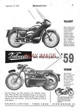 1958 advert velocette for sale  SIDCUP