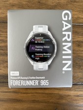 Smartwatch Garmin Forerunner 965 47 mm titânio/pedra branca pulseira de silicone GPS comprar usado  Enviando para Brazil
