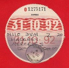 Bus tax disc for sale Bus tax disc for sale  BIRMINGHAM